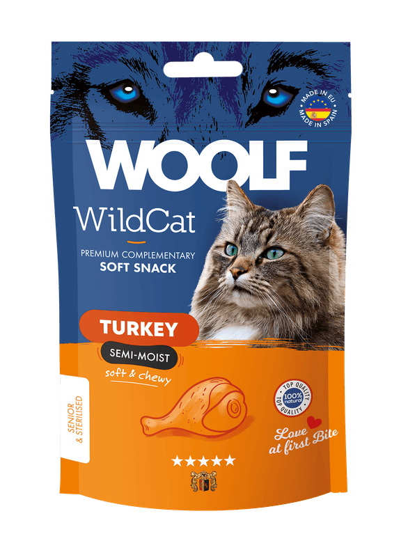 Woolf Wildcat Snacks Turkey 50g