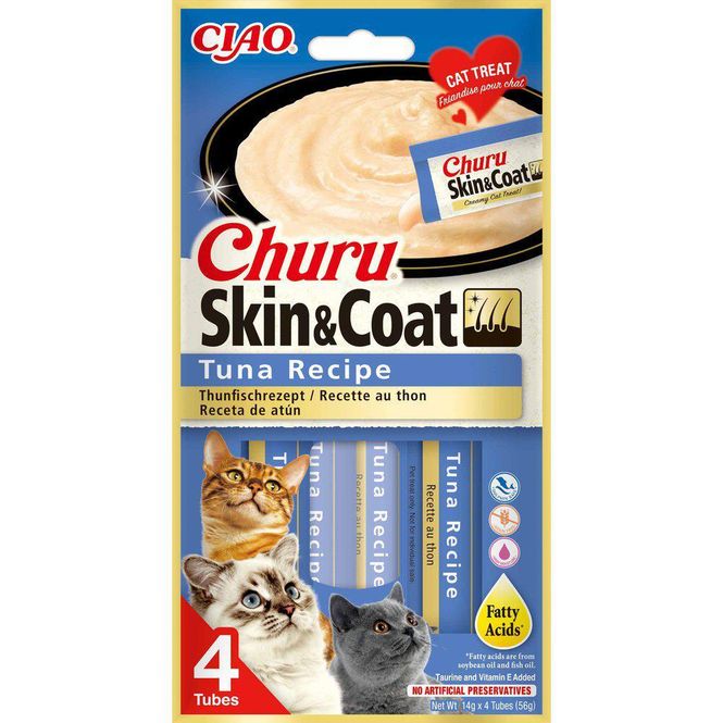 Hovedbilde Churu Cat Skin & Coat Tuna 4pk