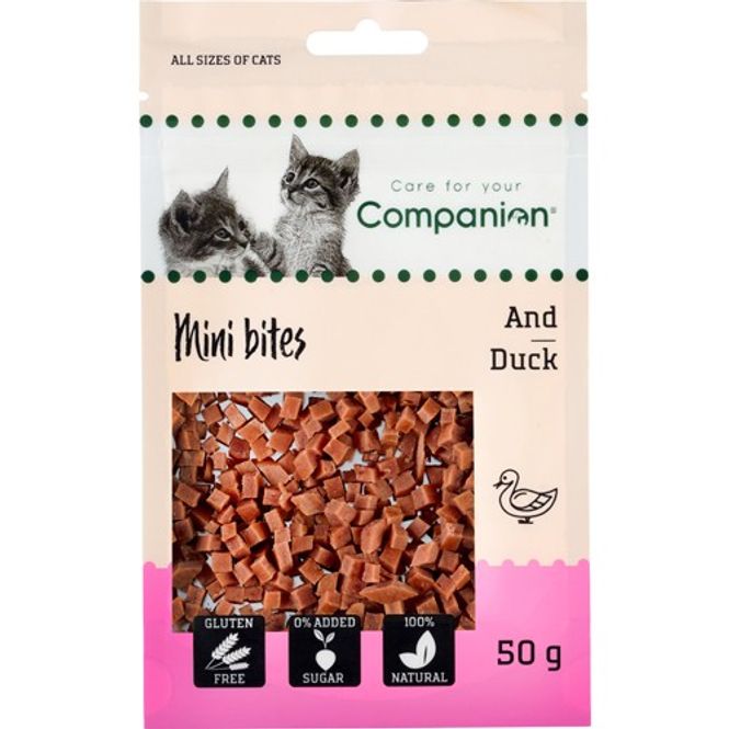 Hovedbilde Companion Cat Mini Bites Duck 50g