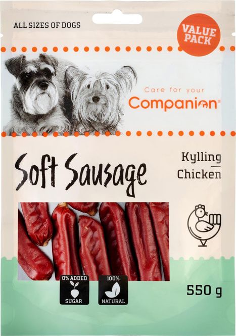 Hovedbilde Companion Chicken Soft Sausage 550g