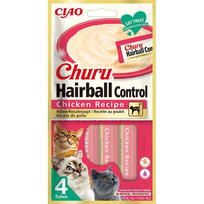 Hovedbilde Churu Cat Hairball Control Chicken 4pk