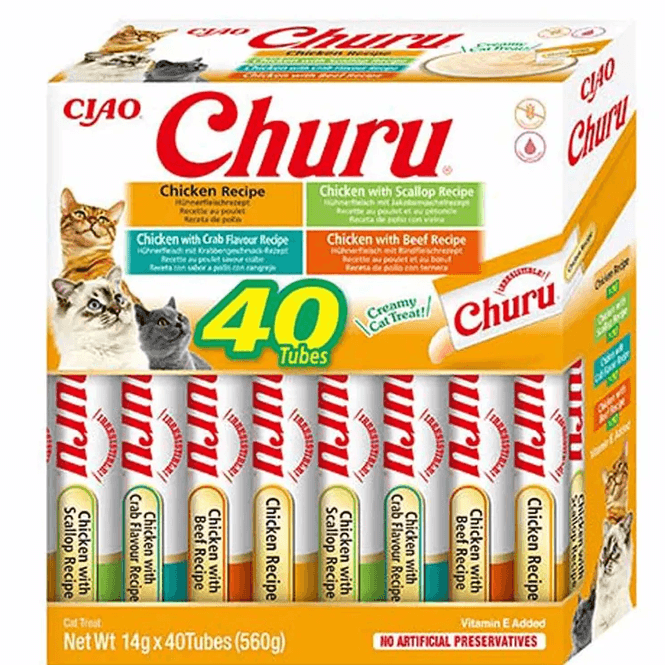 Hovedbilde Churu Cat Chicken Varieties 40pk