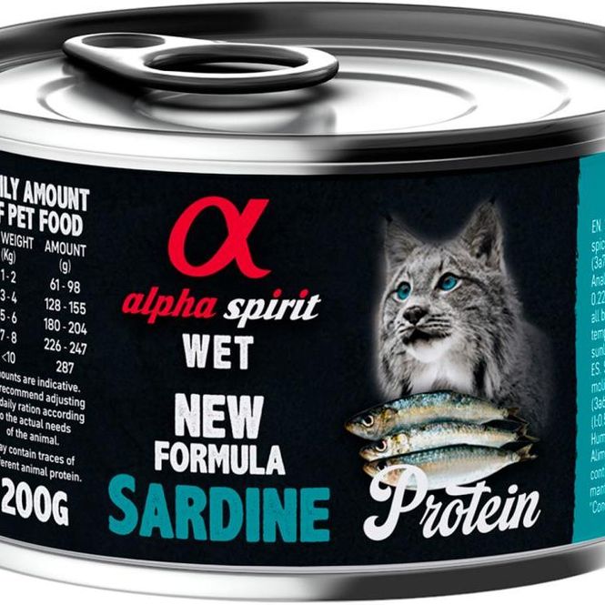 Hovedbilde AlphaSpirit Cat Sardine 200g